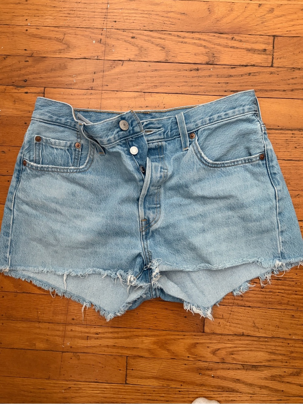 Levi's 501 Distressed Denim Cutoff Shorts